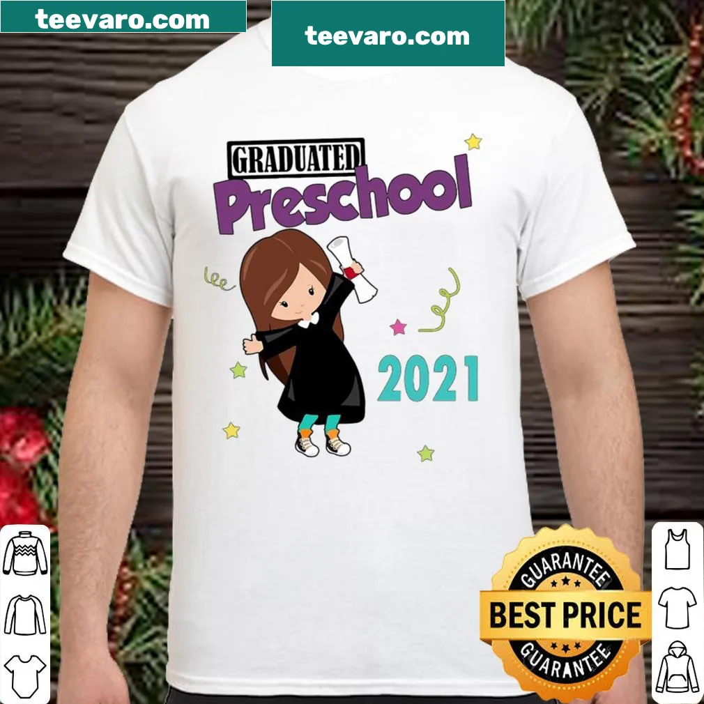 Graduation t-shirt for girls celebrating preschool completion