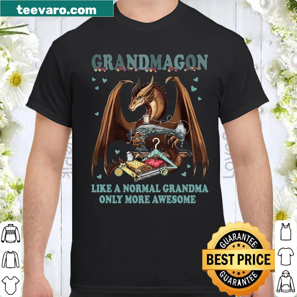 Playful grandma shirt stating 'Grandmagon Like A Normal Grandma Only More Awesome'