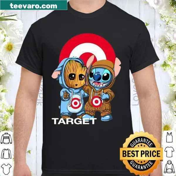 T-shirt featuring a playful illustration of Groot and Stitch for fans.