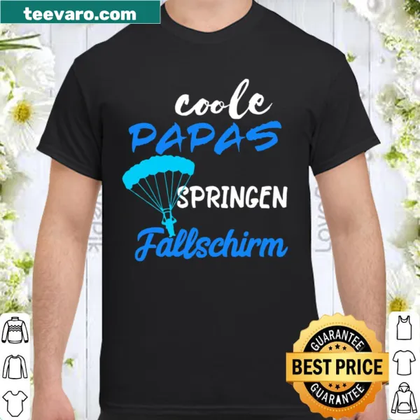 Illustrative shirt for dads celebrating parachuting