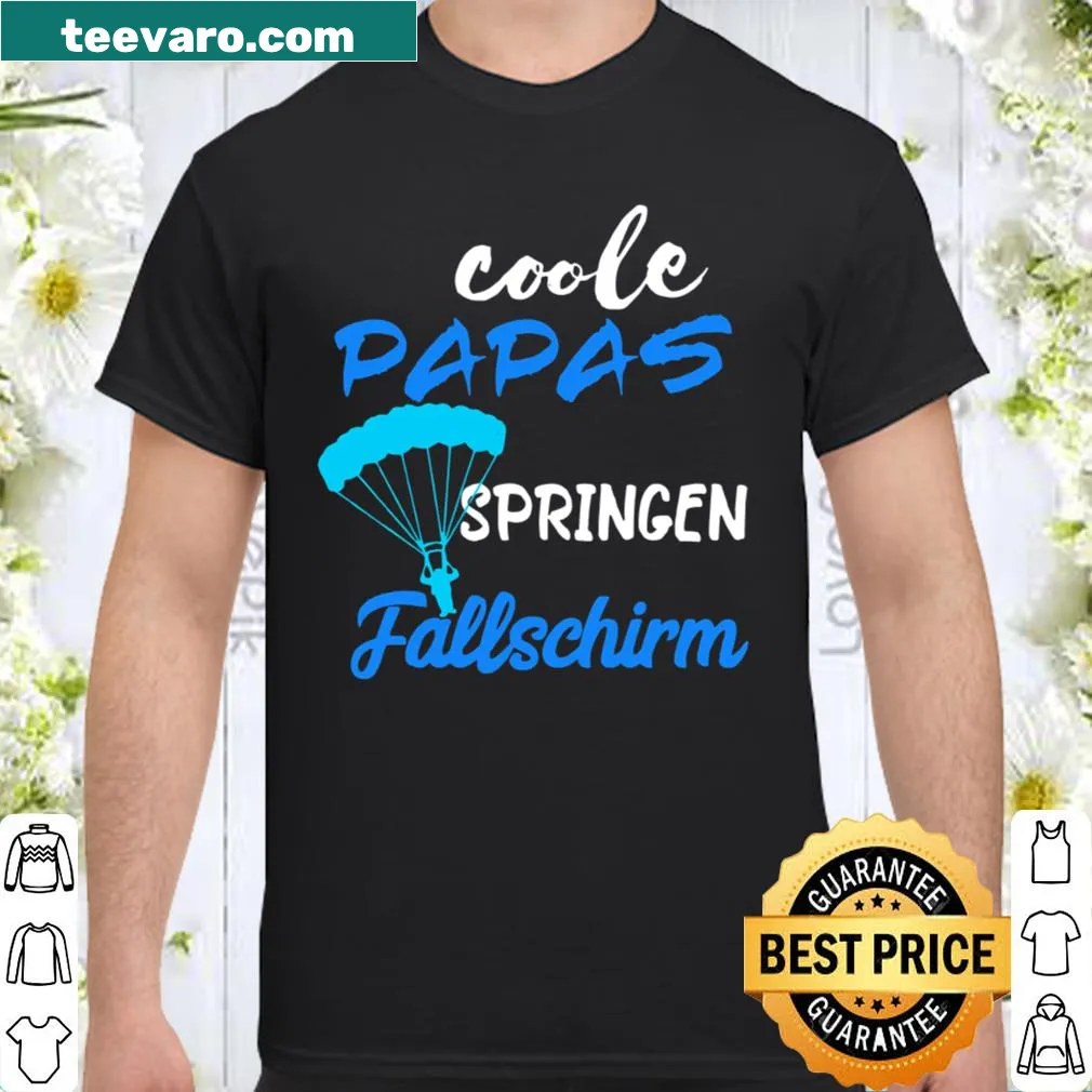 Illustrative shirt for dads celebrating parachuting
