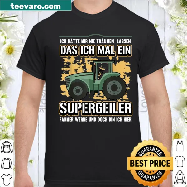 Farmer dad shirt with 'Herren Traktor Papa' text