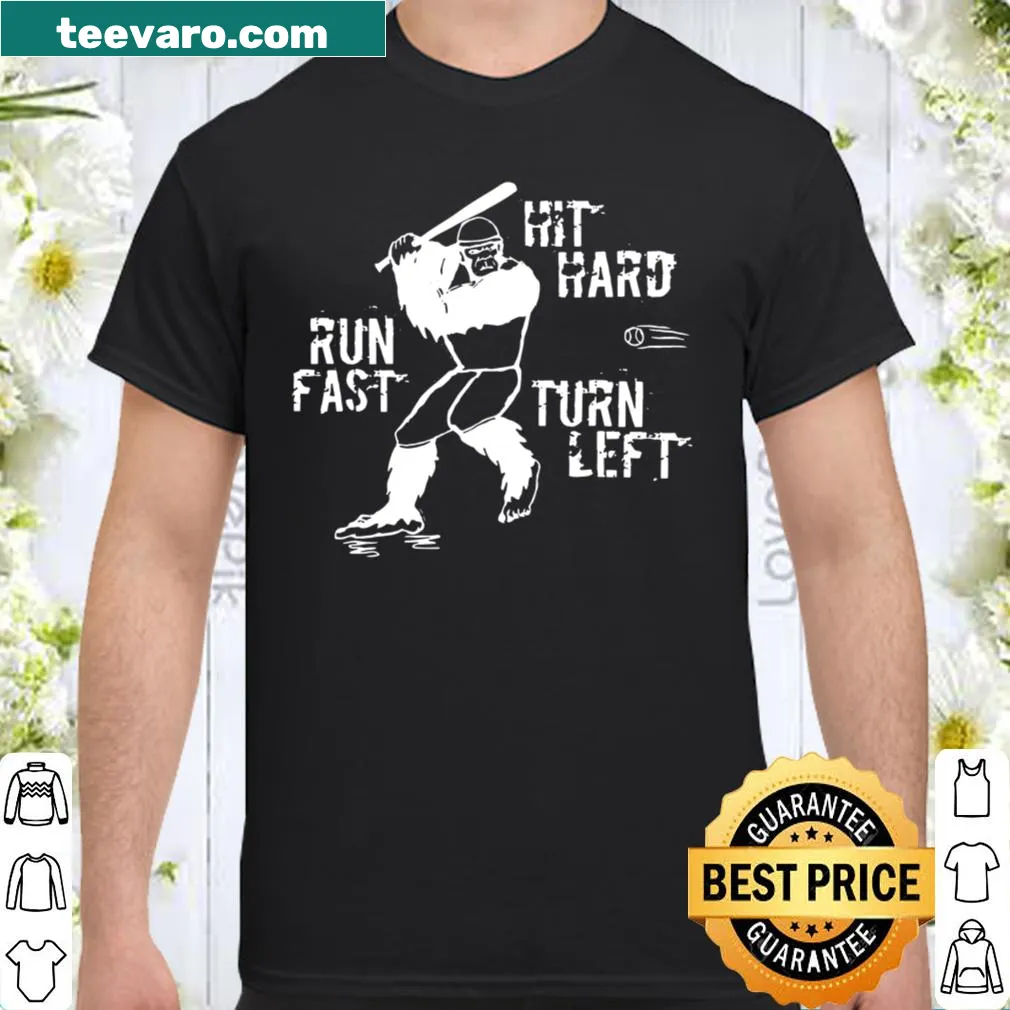 Sporty shirt with humorous slogan and Bigfoot theme