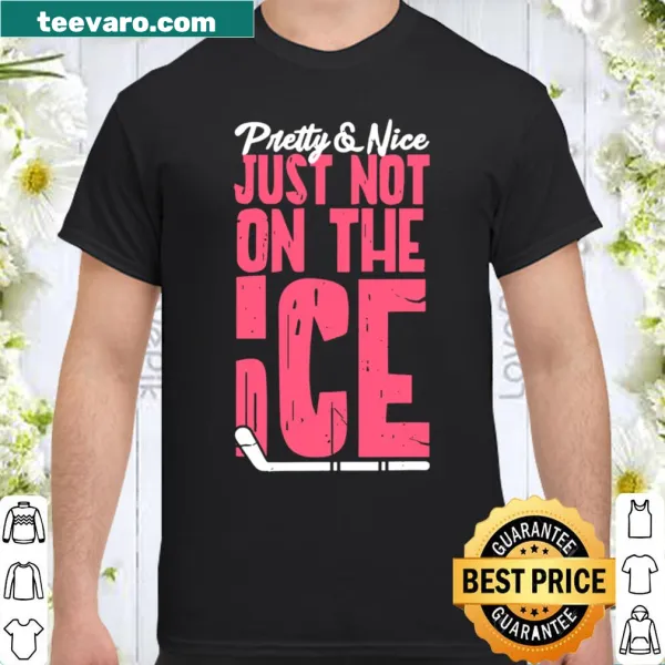 Funny Hockey Girl shirt text design in bold typography