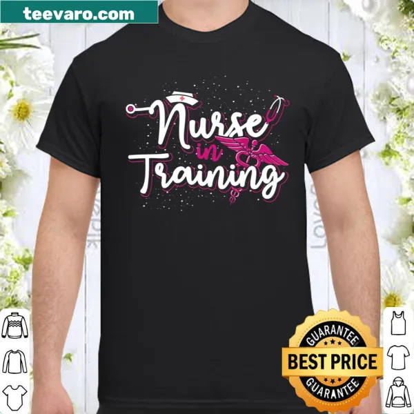 Graphic shirt for future nurses featuring caduceus and stethoscope