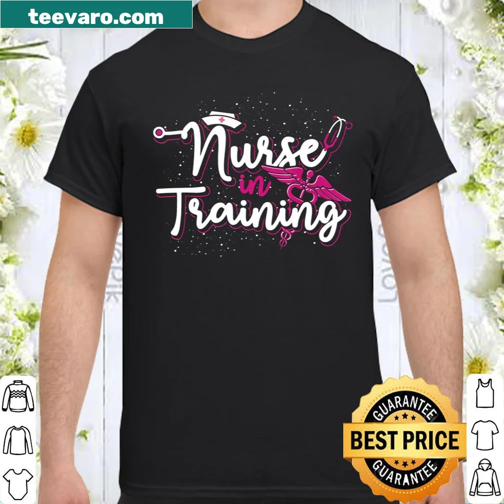Graphic shirt for future nurses featuring caduceus and stethoscope