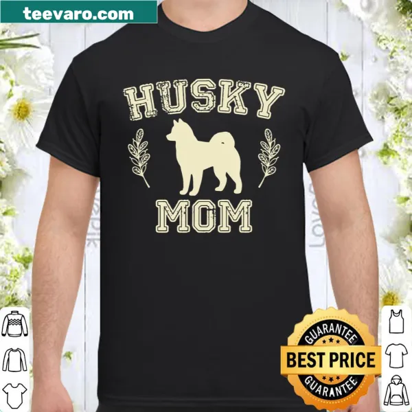 Husky dog mom graphic shirt for dog lovers