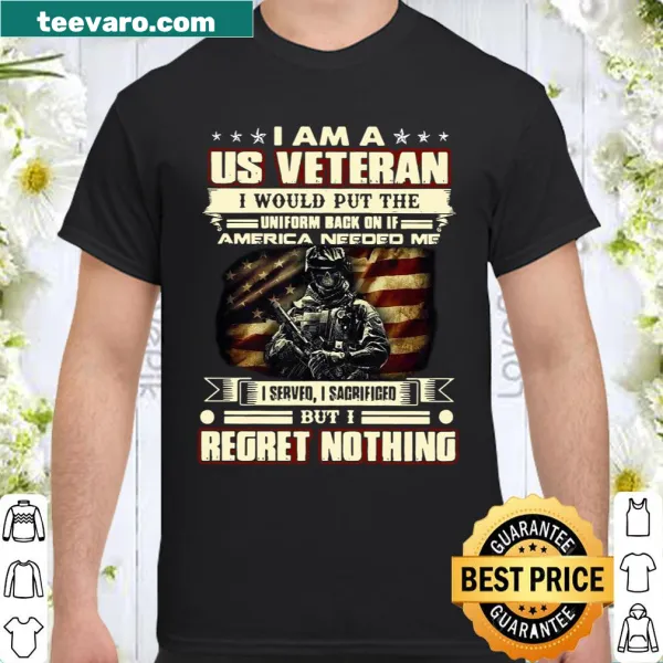 Patriotic shirt for veterans with a message of dedication