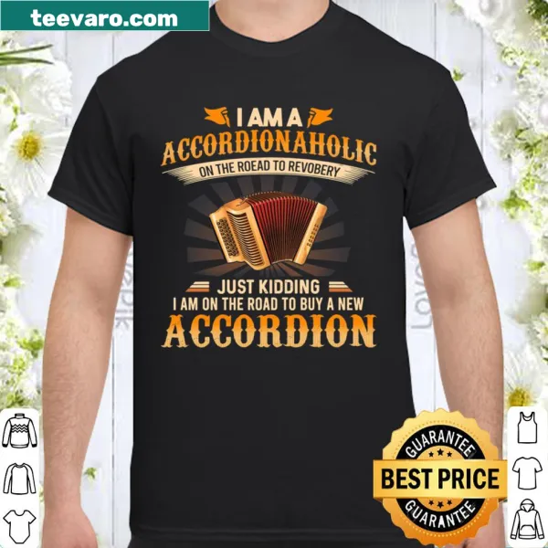 Funny text design for accordion lovers on a mission