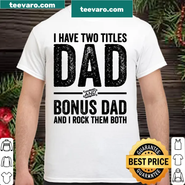 Vintage distressed shirt honoring stepdads with dual titles