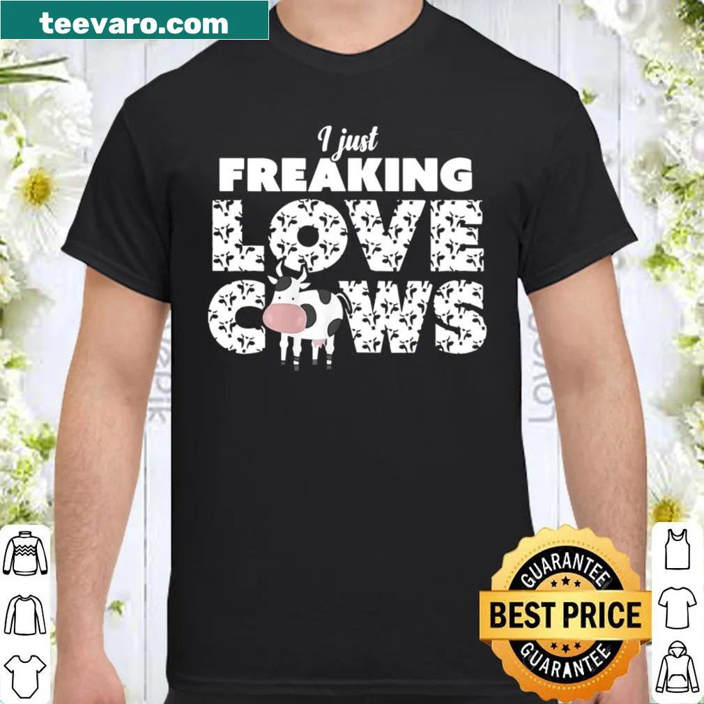 Cute cow-print shirt with a playful message for cow lovers