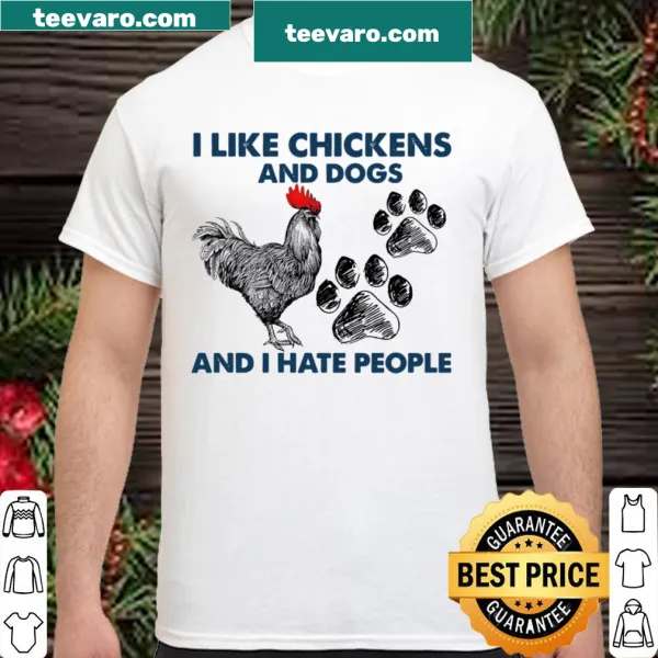 Funny chicken and dog saying shirt design
