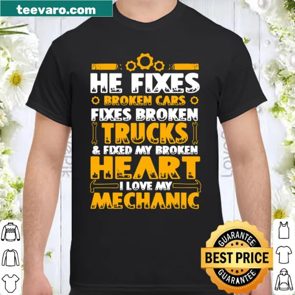 Proud shirt for mechanic's wives with a loving message.