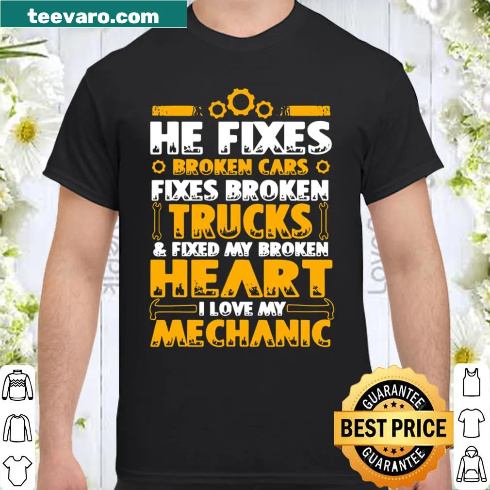 Proud shirt for mechanic's wives with a loving message.