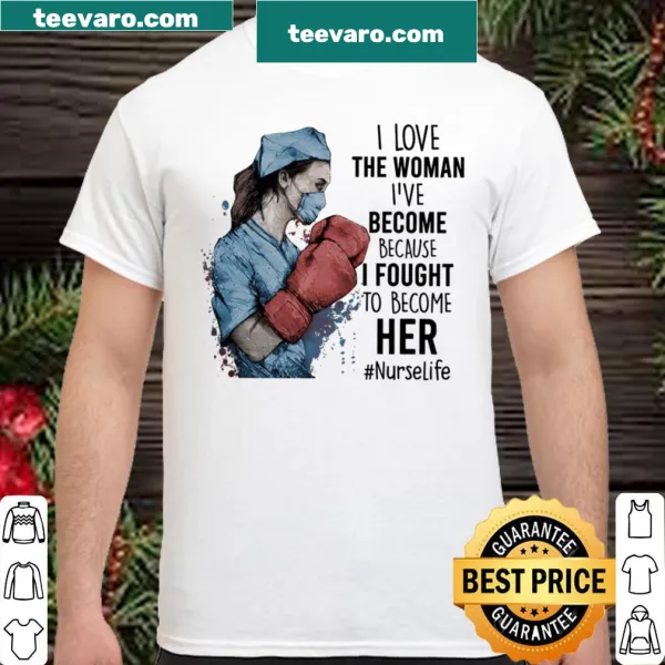 Empowering shirt for nurses with a motivational message in bold typography