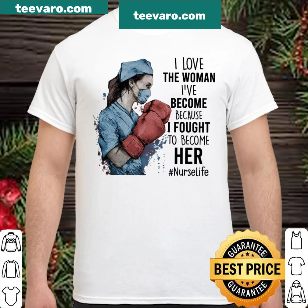Empowering shirt for nurses with a motivational message in bold typography