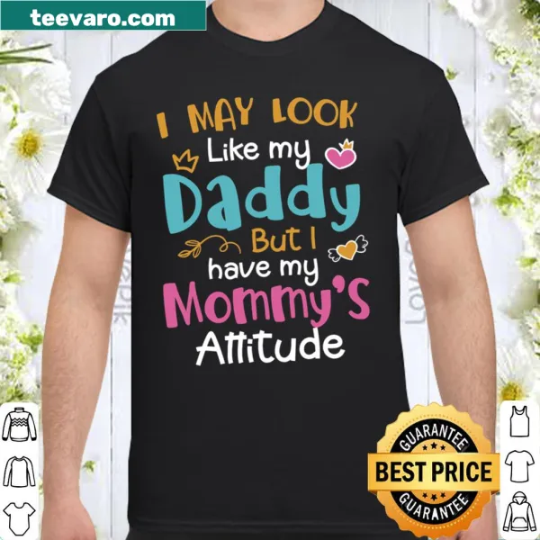 Cute shirt with playful text about parental traits