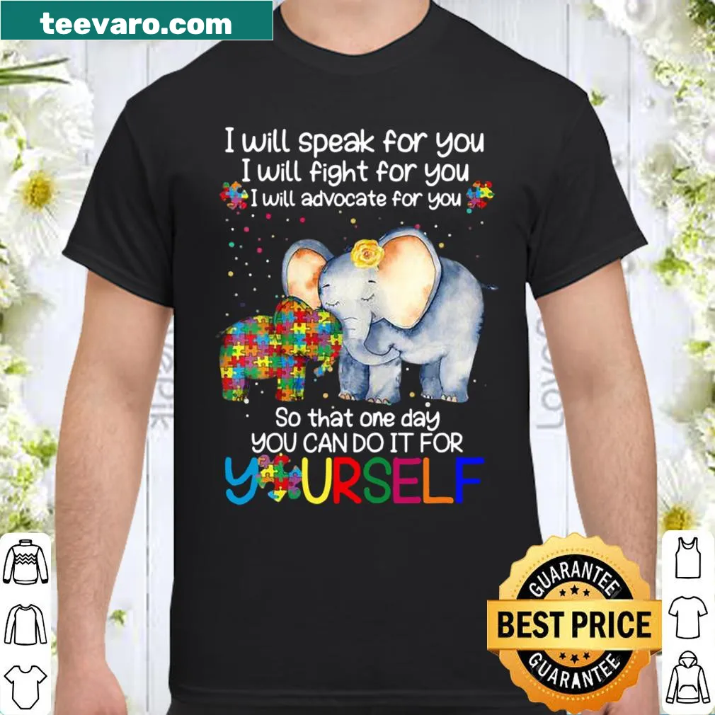Empowering Autism awareness shirt with advocacy message