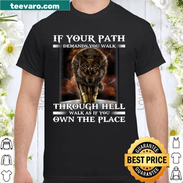 Inspirational shirt with a strong motivational message
