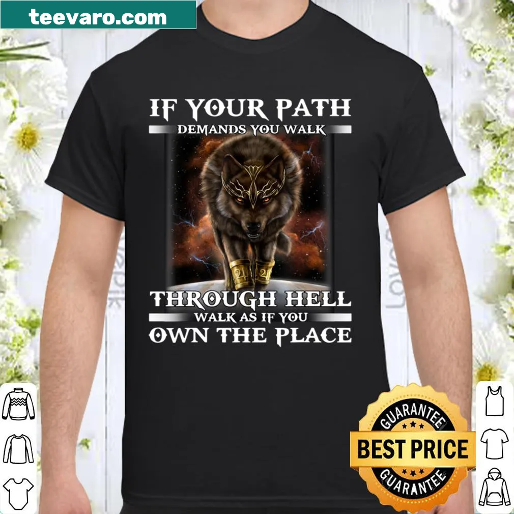 Inspirational shirt with a strong motivational message