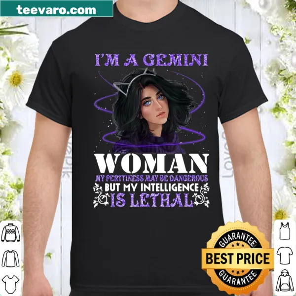 Astrology-themed shirt with a Gemini quote for women