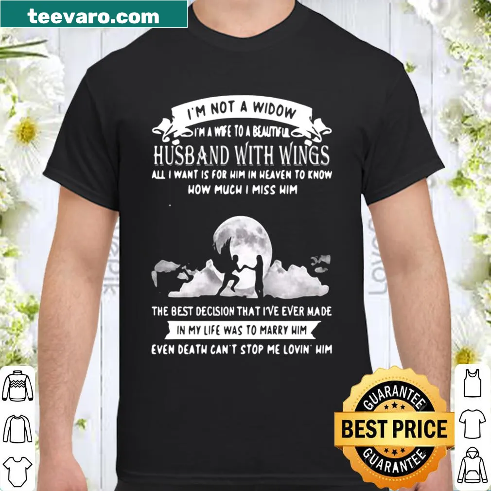 Sentimental shirt honoring the bond between a wife and her late husband