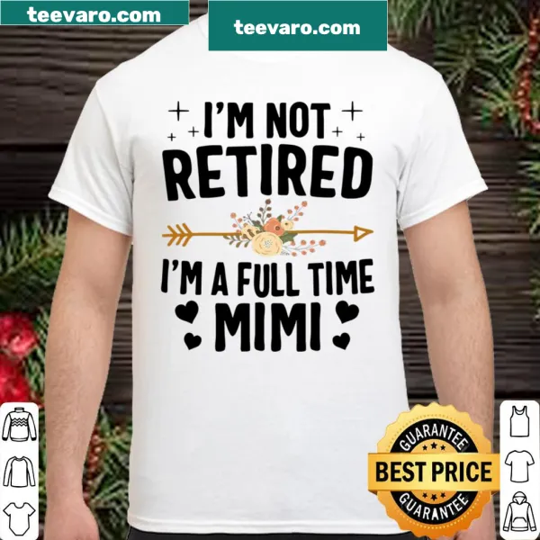 Full Time Mimi shirt celebrating grandmotherhood