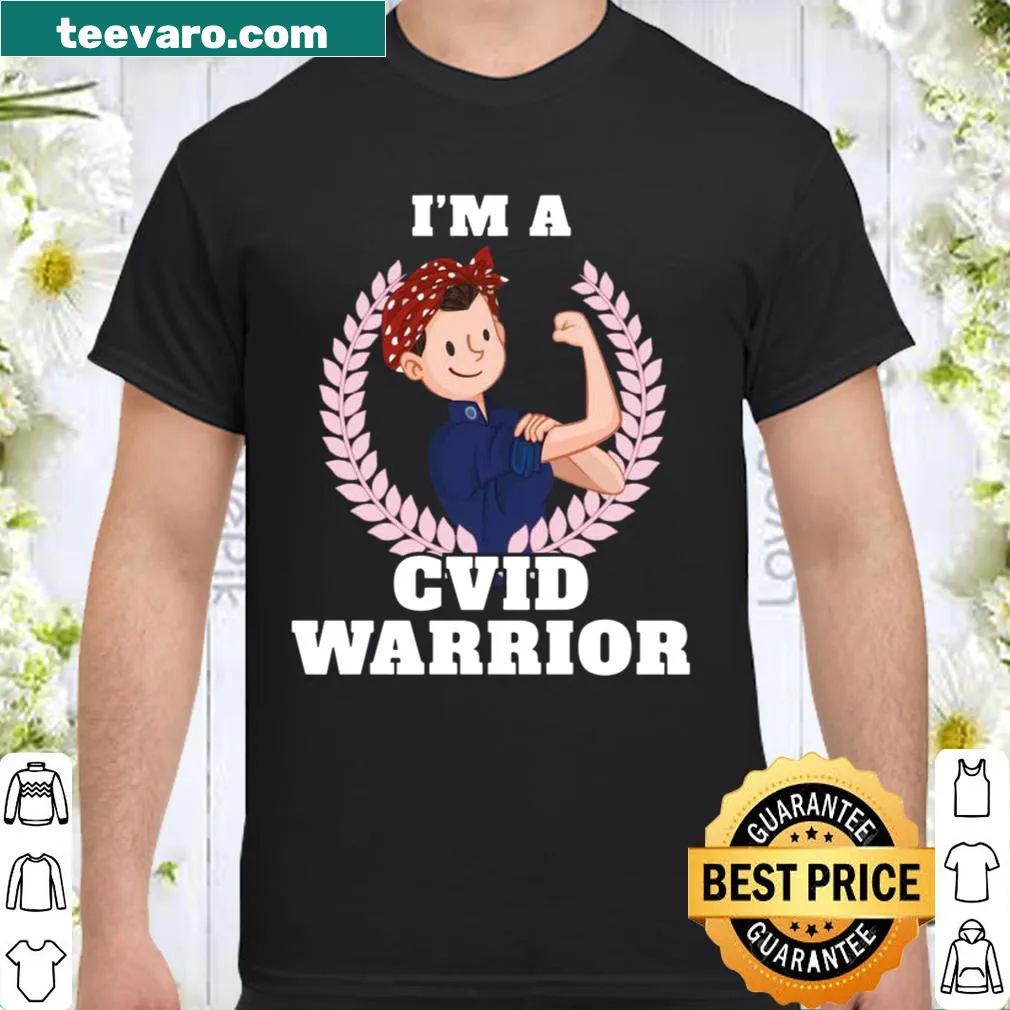 Empowering shirt with the phrase 'I'm a CVID Warrior' for health awareness