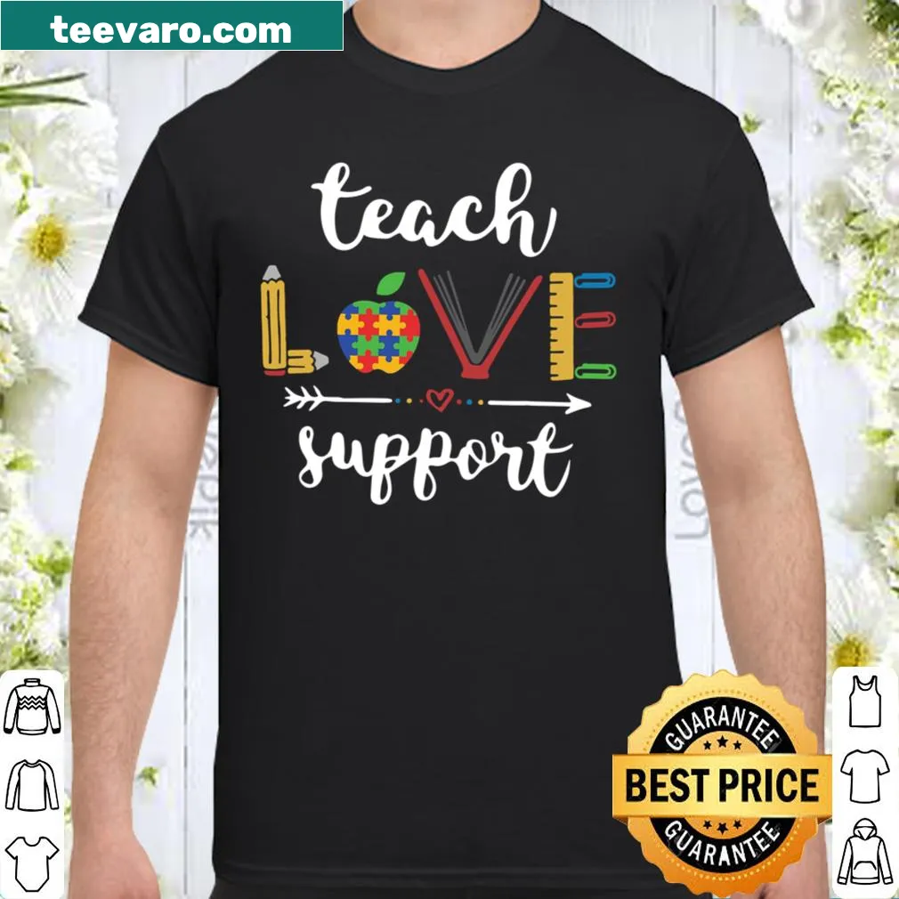 Inspirational shirt for teachers with the message 'Teach Love Inspire'