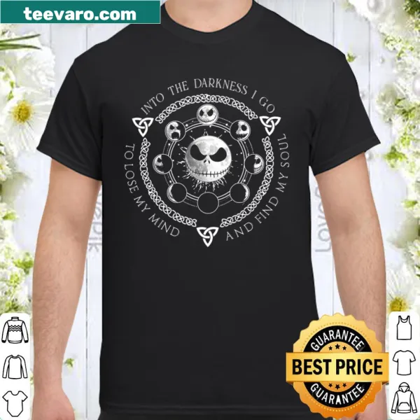 Shirt with introspective text about darkness and self-discovery