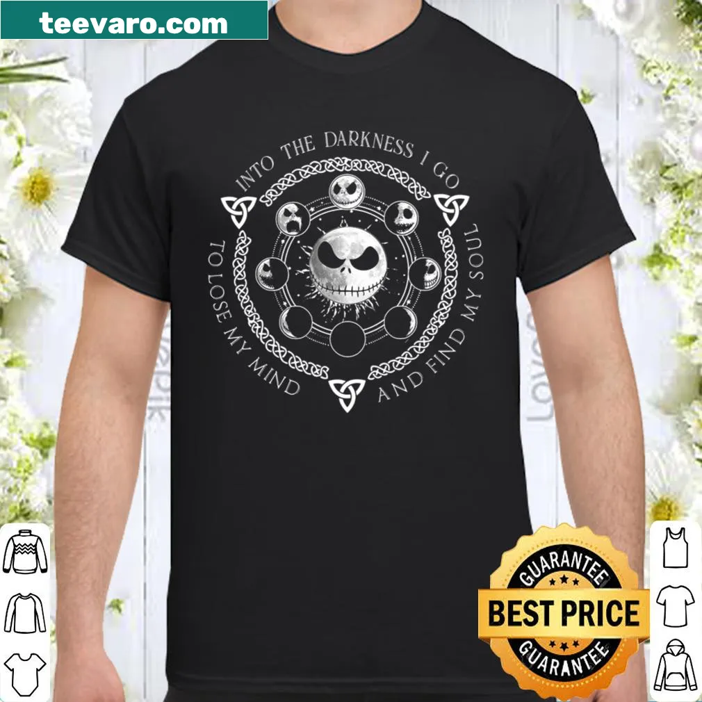 Shirt with introspective text about darkness and self-discovery