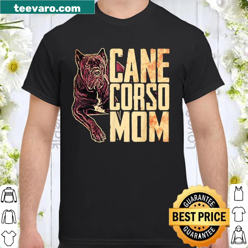 Shirt featuring an illustration of a Cane Corso dog