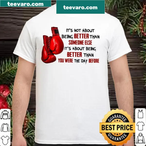 Inspirational shirt promoting personal growth and self-improvement