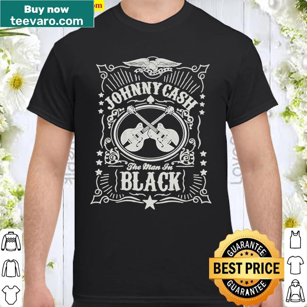 Johnny Cash tribute t-shirt featuring artistic design
