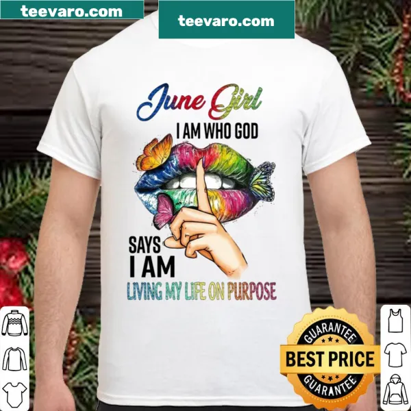 Inspirational shirt with the phrase 'I Am Who God Says I Am'