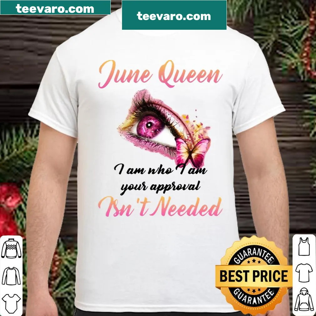 Bold June Queen T-shirt with empowering message