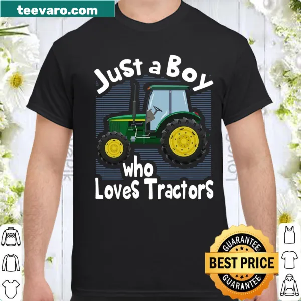 Playful shirt for boys featuring a tractor design.