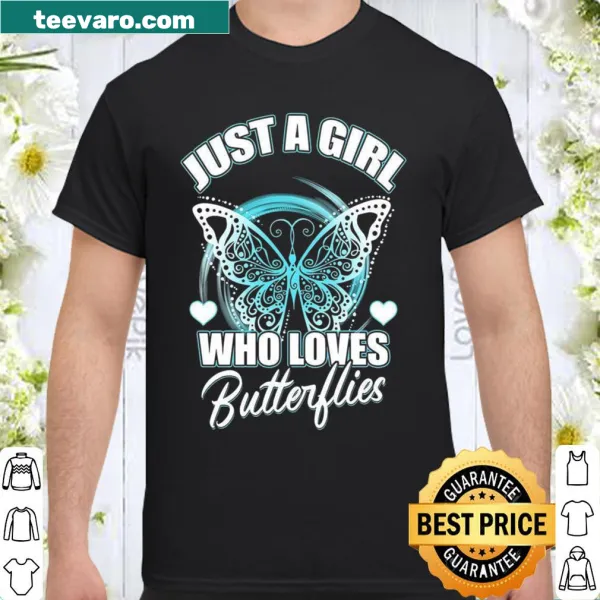 Whimsical butterfly design celebrating girls who love butterflies