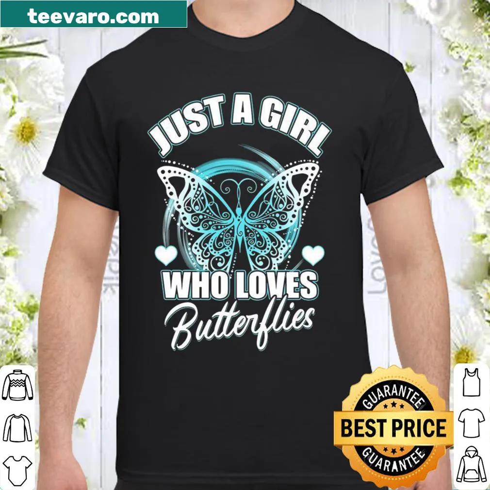 Whimsical butterfly design celebrating girls who love butterflies