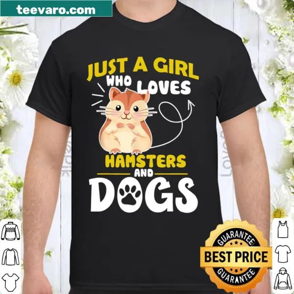 Cute shirt with text about loving hamsters and dogs