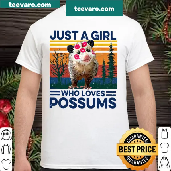 Vintage-style shirt featuring a possum graphic