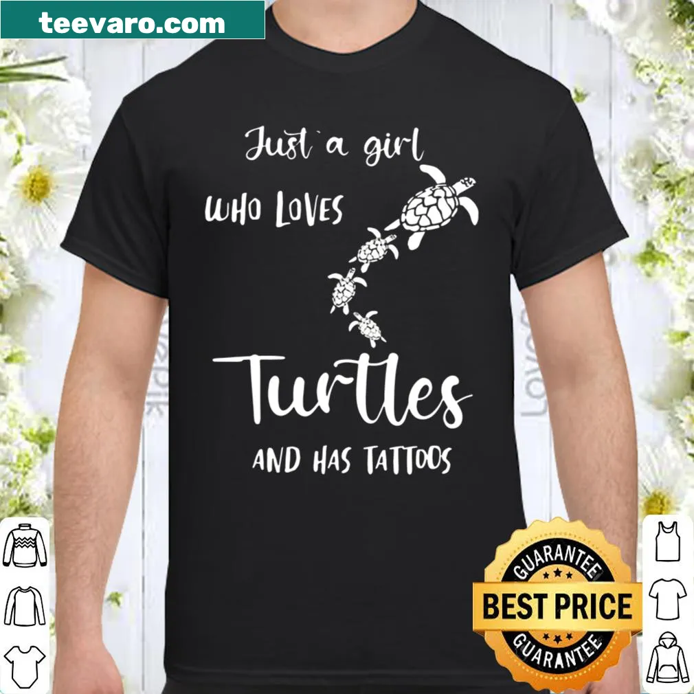 T-shirt featuring turtles and tattoos graphic for turtle lovers