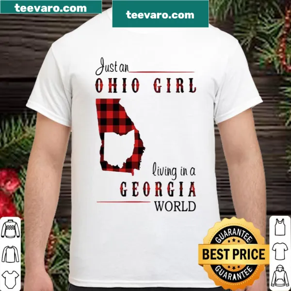 Ohio girl living in Georgia shirt with playful typography