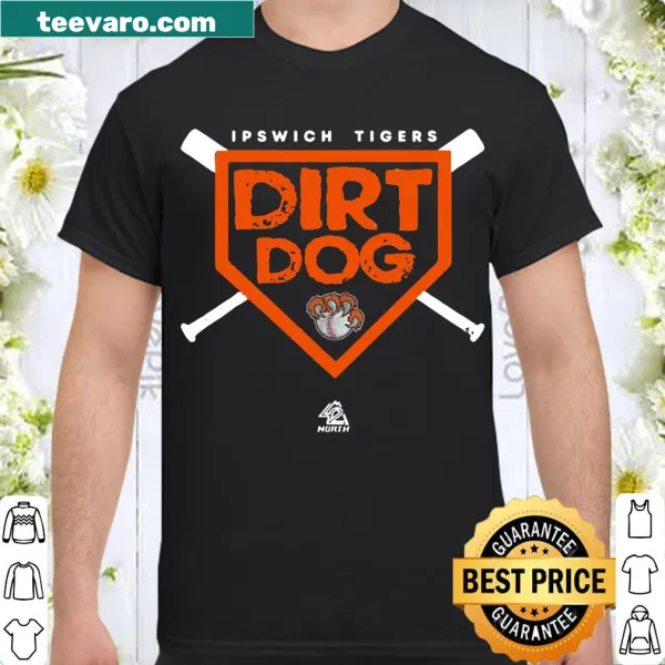 Kids baseball shirt with Dirt Dog graphic and team name
