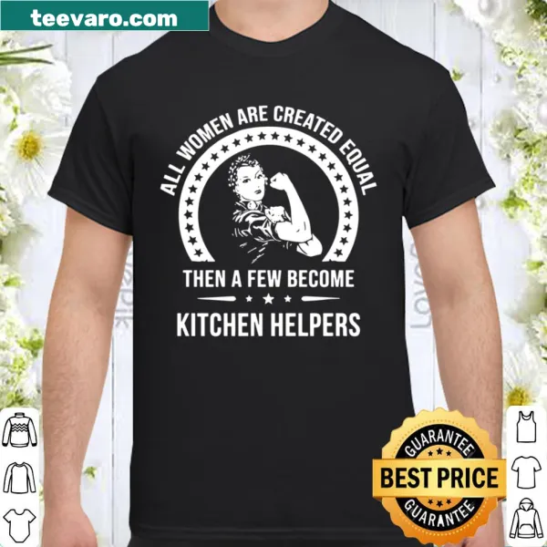 Shirt featuring the phrase 'Kitchen Helper' in friendly typography.