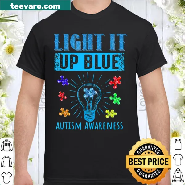 Illustration of a blue puzzle piece representing autism awareness