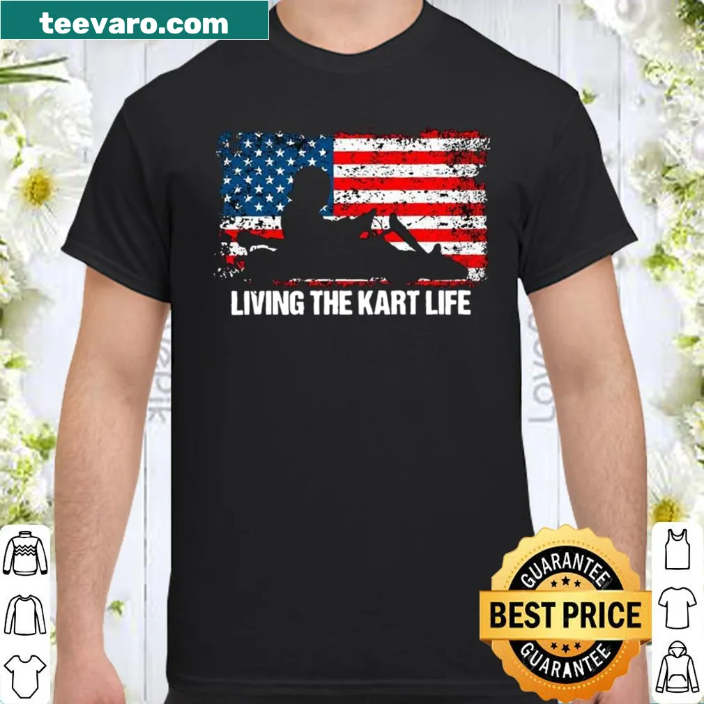 Shirt declaring 'Living The Kart Life' for racing fans