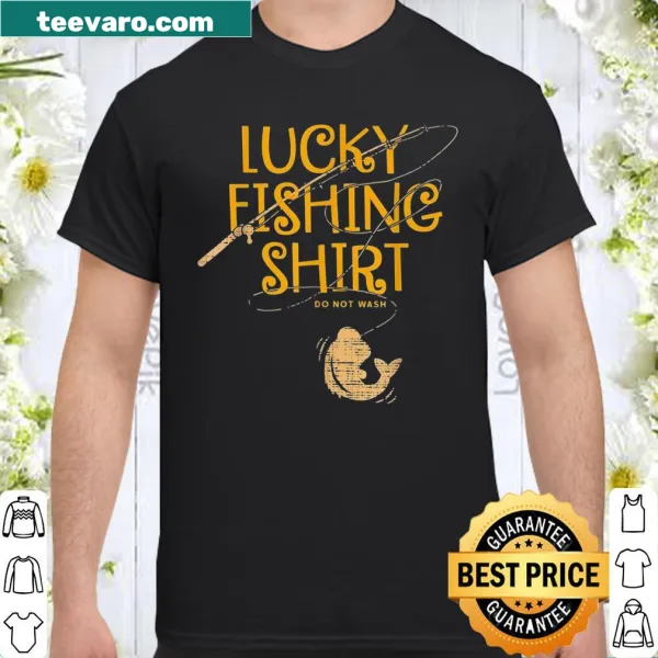 Vintage-style fishing shirt with humorous 'Do Not Wash' text
