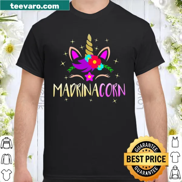 Funny Madrinacorn shirt celebrating Spanish godmothers