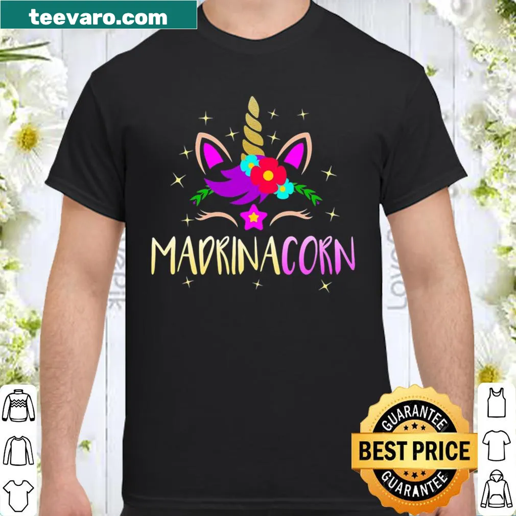 Funny Madrinacorn shirt celebrating Spanish godmothers